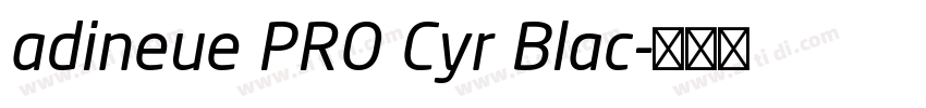 adineue PRO Cyr Blac字体转换